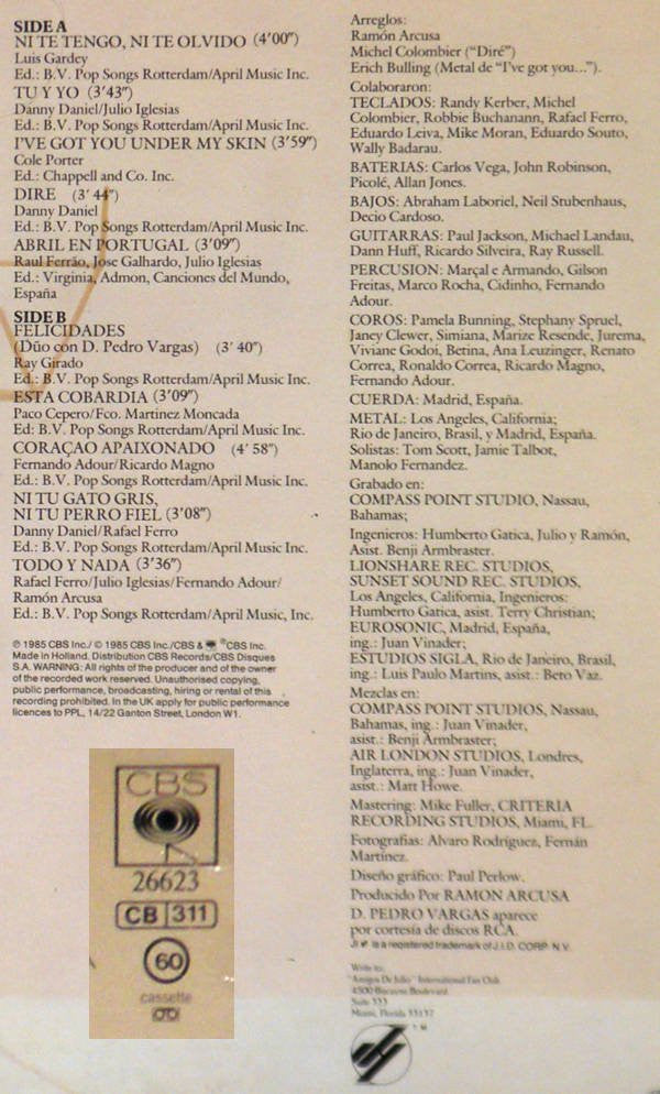 Julio Iglesias : Libra (LP, Album)