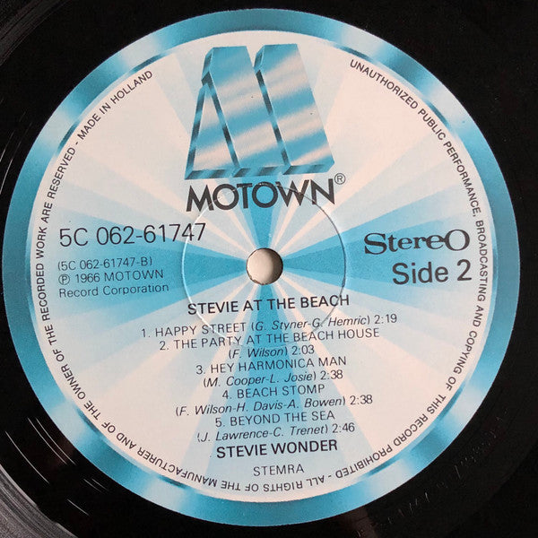 Stevie Wonder : Stevie At The Beach (LP, RE)