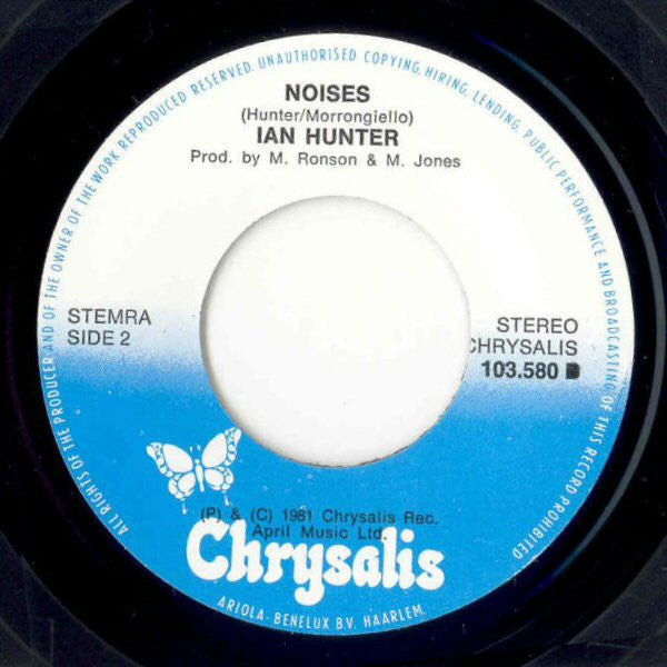 Ian Hunter : Central Park n' West (7", Single)