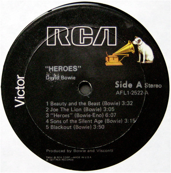 David Bowie : "Heroes" (LP, Album, Wad)