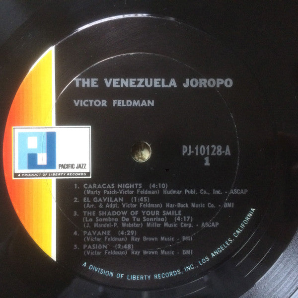Victor Feldman : The Venezuela Joropo (LP, Album, Mono, Promo)