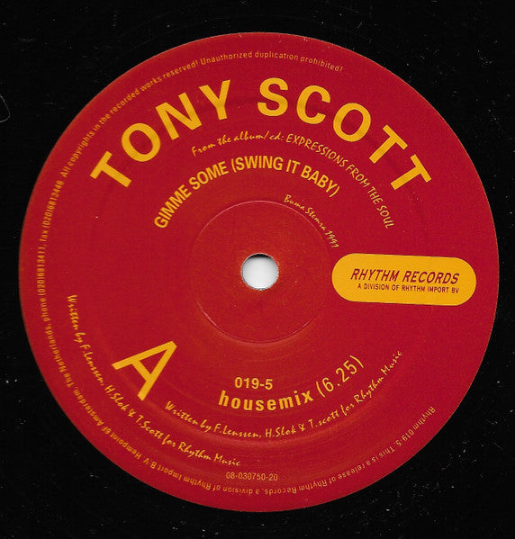 Tony Scott : Gimme Some (Swing It Baby) (12")