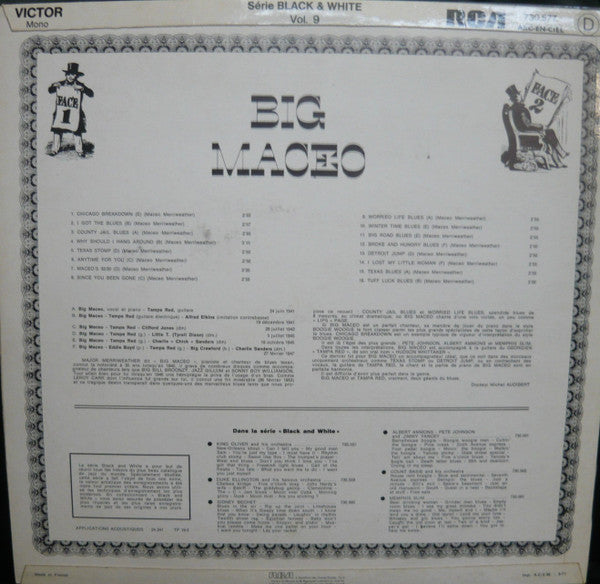 Big Maceo : Big Maceo (LP, Comp, Mono)