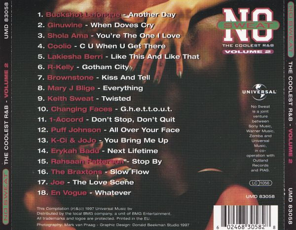 Various : No Sweat (The Coolest R&B) Volume 2 (CD, Comp)