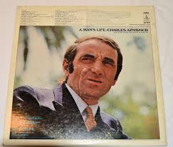 Charles Aznavour : A Man's Life (LP, Album, Promo)