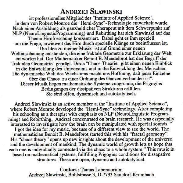 Tamas Laboratorium : Brain Machine (CD, Album)