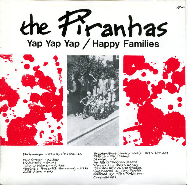 The Piranhas : Yap - Yap - Yap (7", Single)