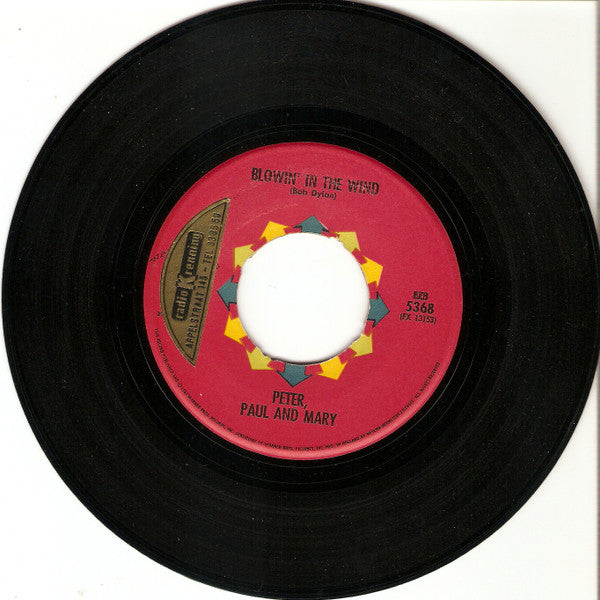 Peter, Paul & Mary : Blowin' In The Wind (7", Single)
