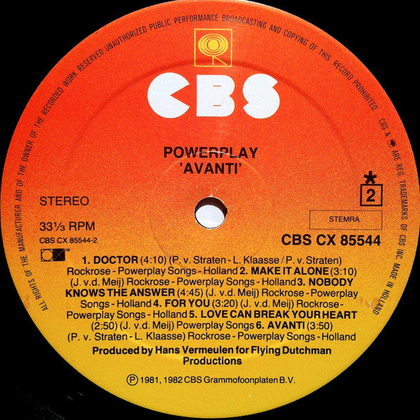 Powerplay (4) : Avanti (LP, Album)
