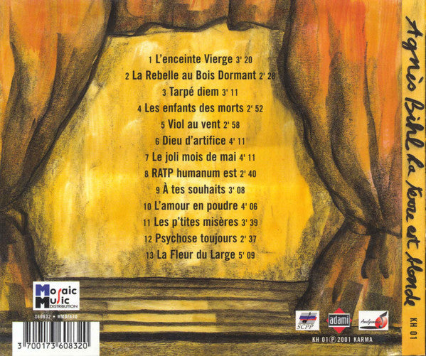 Agnès Bihl : La Terre Est Blonde (CD, Album)