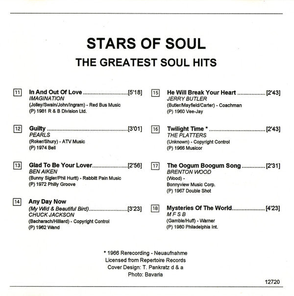 Various : Stars Of Soul (Hits With Heart & Soul) (CD, Comp)