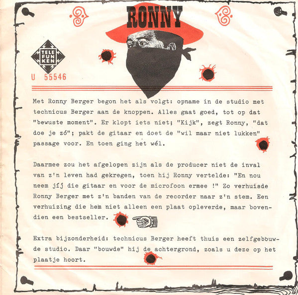 Ronny (4) : Oh My Darling Caroline (7", Single)