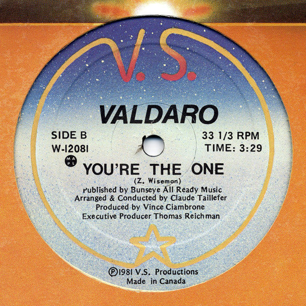 Valdaro : Shock Wave / You're The One (12")