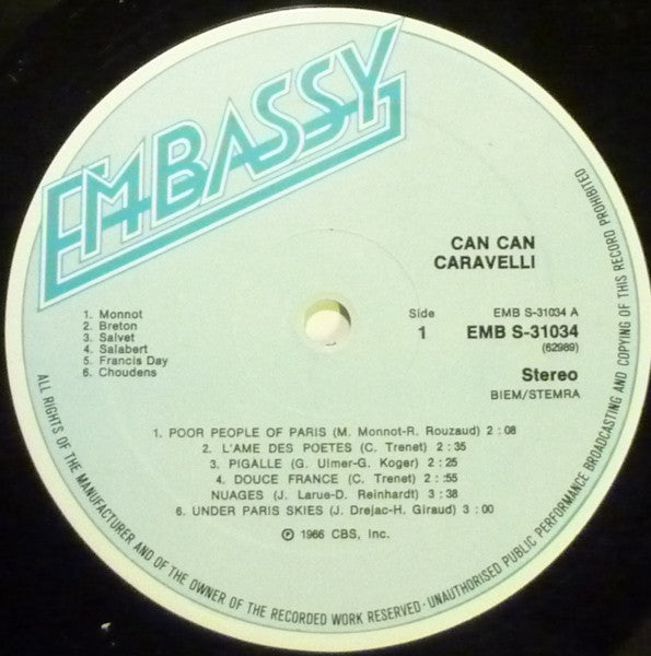 Caravelli : Can Can (LP, Album)