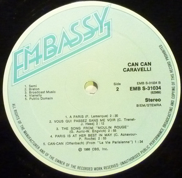 Caravelli : Can Can (LP, Album)