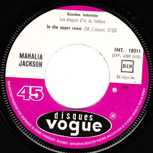 Mahalia Jackson : In The Upper Room (7", EP, Mono)