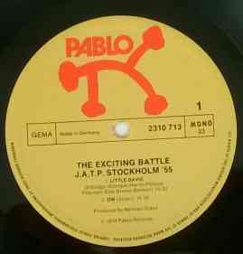 Various : The Exciting Battle J.A.T.P. Stockholm ’55 (LP, Album)