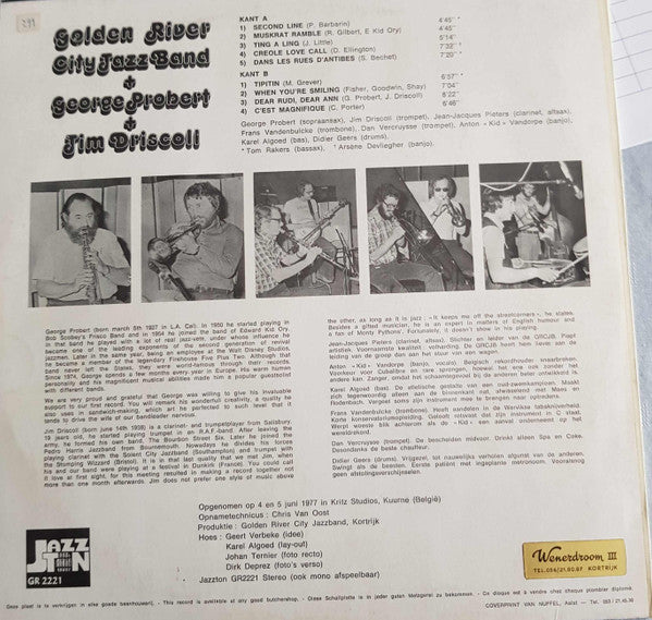 Golden River City Jazz Band + George Probert + Jim Driscoll (3) : Golden River City Jazz Band + George Probert + Jim Driscoll (LP, Album)