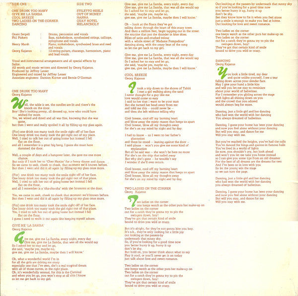 Sailor : The Third Step (LP, Album, Gat)