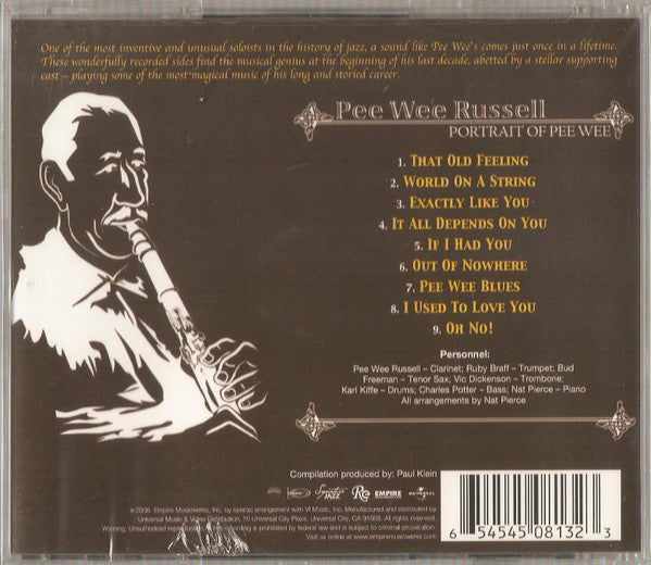 Pee Wee Russell : Portrait Of Pee Wee (CD, RE, RM)