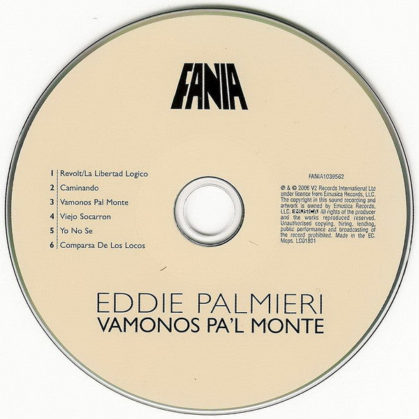 Eddie Palmieri : Vamonos Pa'l Monte (CD, Album, RE)