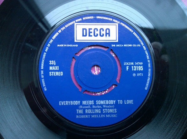 The Rolling Stones : Street Fighting Man / Surprise Surprise / Everybody Needs Somebody To Love (7", Maxi)