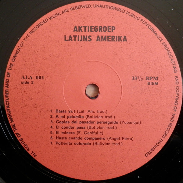 Victor Hugo Cabrera : Informasie Aksie De Andere Latijns-Amerikaanse Muziek (LP)