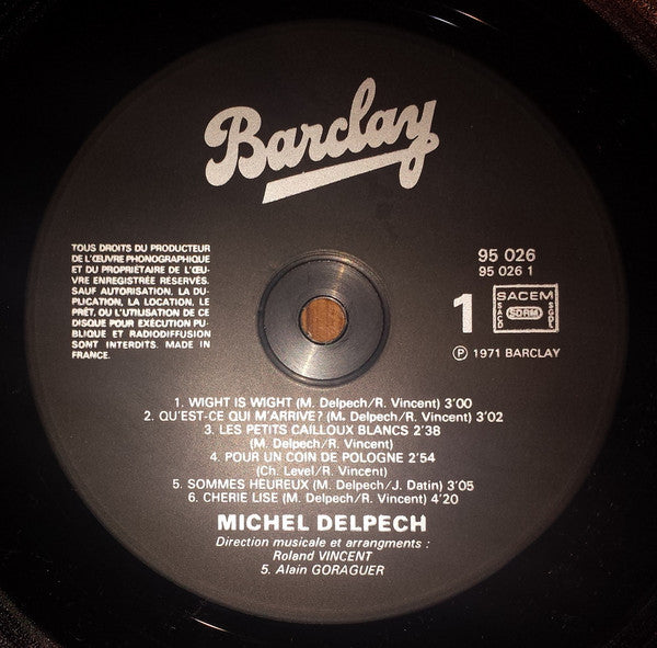 Michel Delpech : Michel Delpech (LP, Comp, RE)