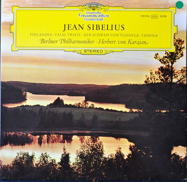 Jean Sibelius - Berliner Philharmoniker · Herbert von Karajan : Finlandia · Valse Triste · Der Schwan Von Tuonela • Tapiola (LP, Album)