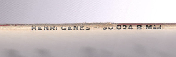 Henri Génès : 1 - Tire L'aiguille (7", EP, Mono, RE)