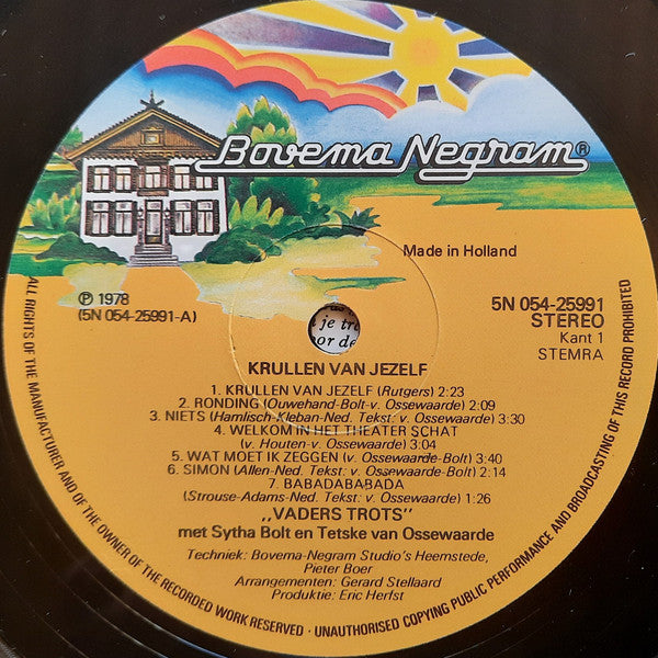 Vaders Trots (2), Sytha Bolt, Tetske van Ossewaarde : Krullen Van Jezelf (LP, Album)