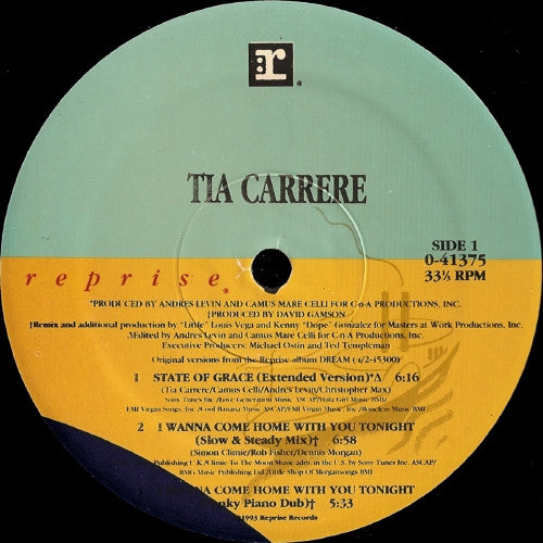 Tia Carrere : State Of Grace / I Wanna Come Home With You Tonight (12")