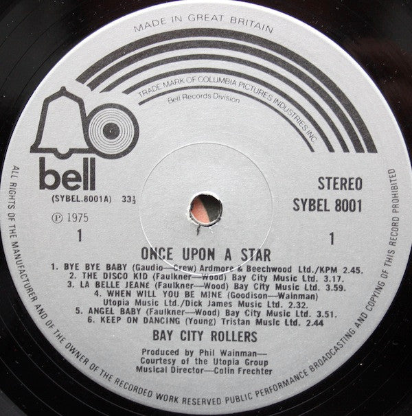 Bay City Rollers : Once Upon A Star (LP, Album)