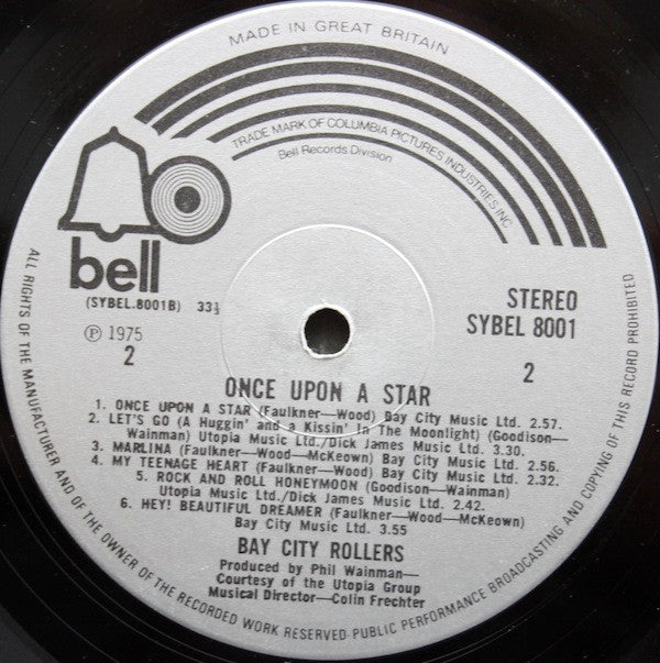Bay City Rollers : Once Upon A Star (LP, Album)
