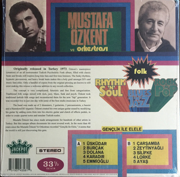 Mustafa Özkent Ve Orkestrası : Gençlik İle Elele (LP, Album, Ltd, RE, Yel)