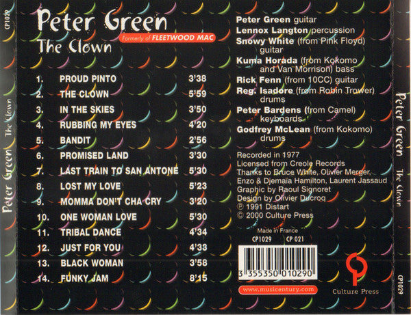 Peter Green (2) : The Clown (CD, Comp)