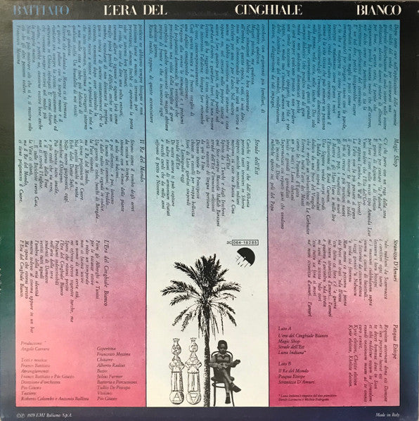 Battiato* : L'Era Del Cinghiale Bianco (LP, Album, RE)