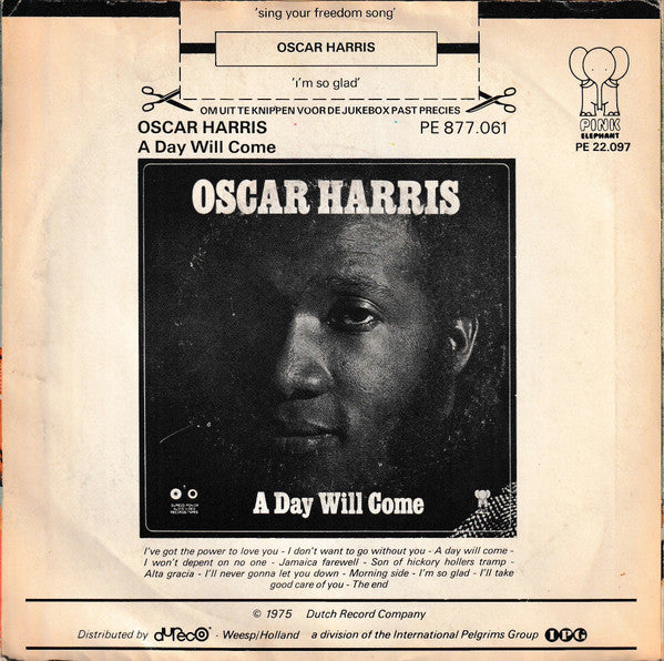 Oscar Harris : Sing Your Freedom Song (7", Single)