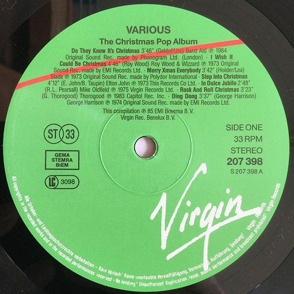 Various : The Christmas Pop Album (LP, Album, Comp)