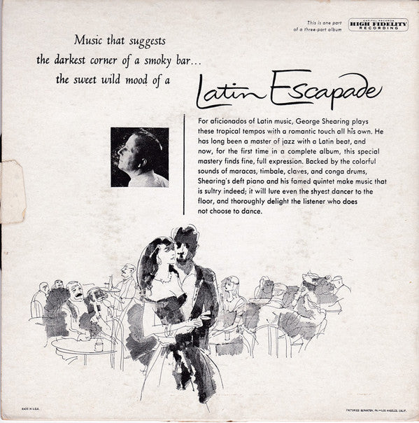 The George Shearing Quintet : Latin Escapade (7", EP)