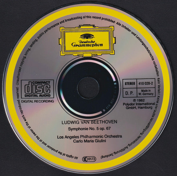 Ludwig van Beethoven - Los Angeles Philharmonic Orchestra, Carlo Maria Giulini : Symphony No. 5 (CD)