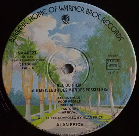Alan Price : Le Meilleur Des Mondes Possibles (O Lucky Man)  (LP, Album, Gat)