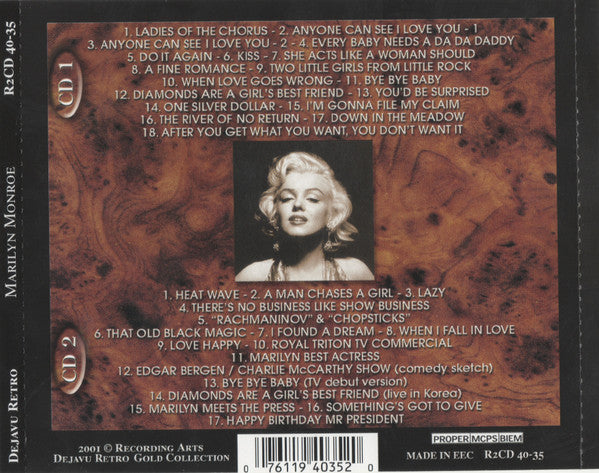 Marilyn Monroe : Marilyn Monroe (2xCD, Comp, Dlx)