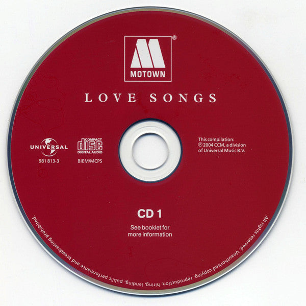 Various : Motown Love Songs (2xCD, Comp)