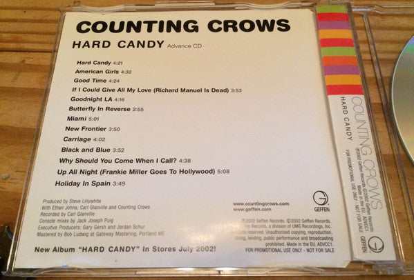 Counting Crows : Hard Candy (CD, Album, Promo)