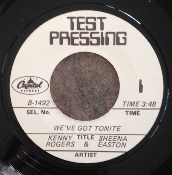 Kenny Rogers & Sheena Easton : We've Got Tonite (7", TP)
