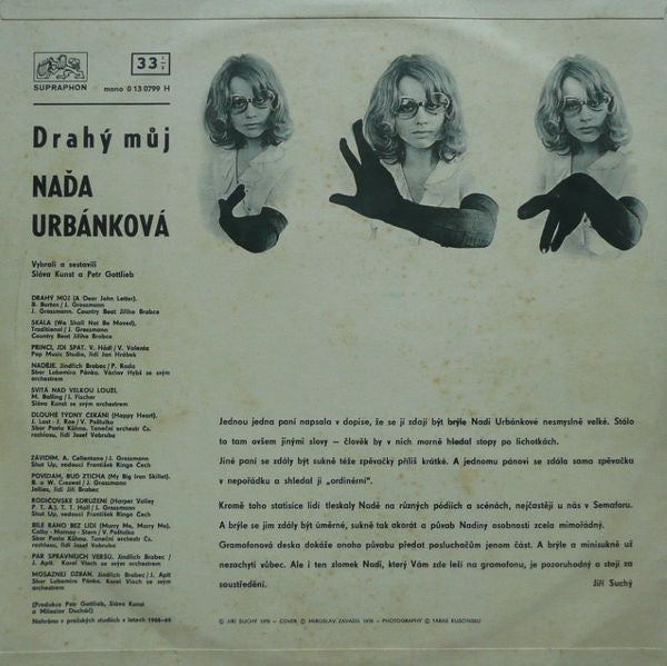 Naďa Urbánková : Drahý Můj (LP, Comp, Mono)