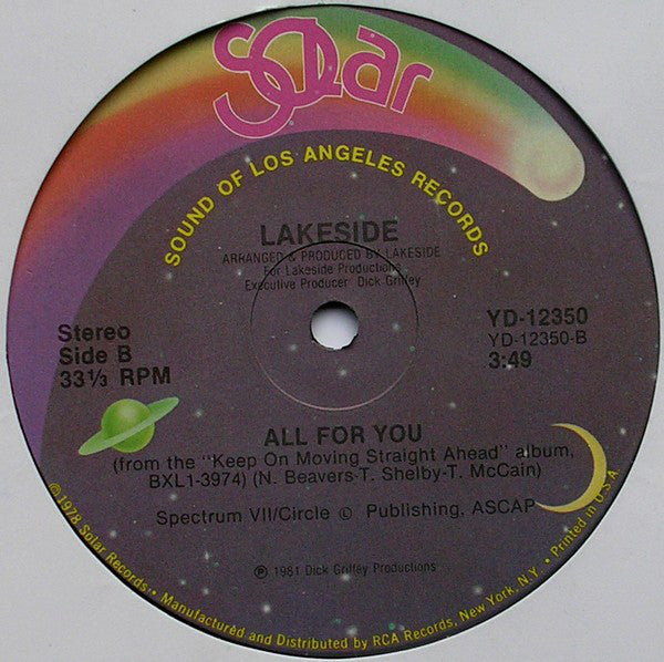 Lakeside : We Want You (On The Floor) (12", Single)