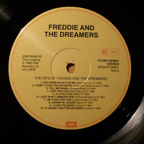 Freddie & The Dreamers : The Hits Of Freddie & The Dreamers (LP, Comp)