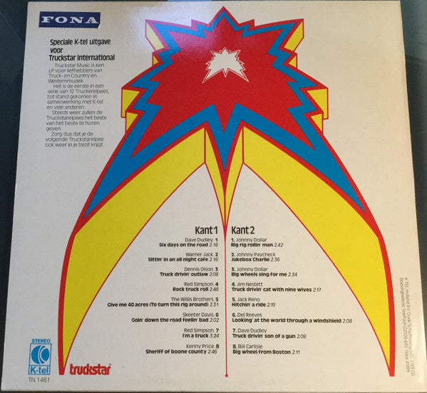 Various : Truckstar Music Volume 1 (LP, Comp)